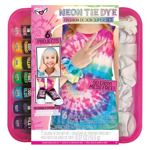 Neon Tie Dye Fashion Design Super Set
