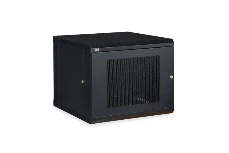 9U LINIER Fixed Wall Mount Cabinet - Vented Door
