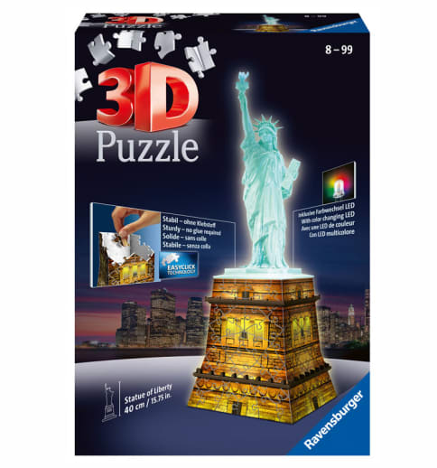 Ravensburger Statue of Liberty - Night Edition 3D Puzzle (108 piece)