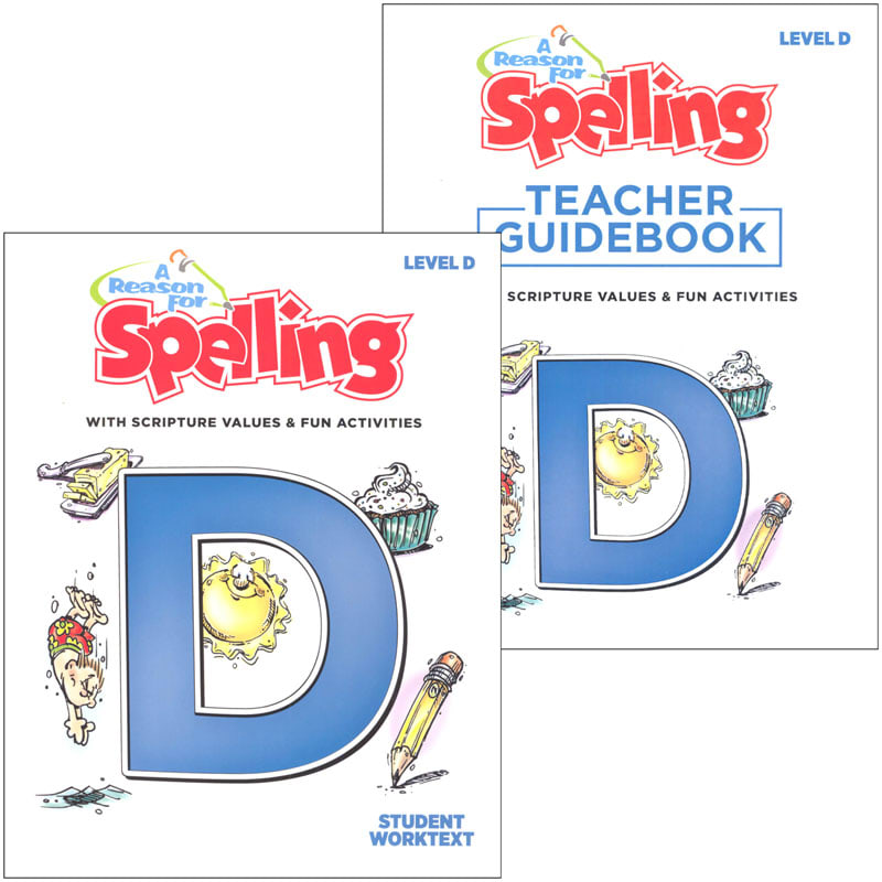 A Reason for Spelling Level D Student Worktext & Teacher  Guidebook Set (2nd Edition)