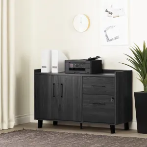 2-Drawer Credenza with Doors