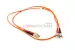 LC to ST Multimode Duplex 62.5/125 OM1 UPC Fiber Patch Cable, 1 Meter