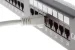 Cat6A Shielded Ethernet Patch Cable, Half-moon Boot, 100ft, Gray