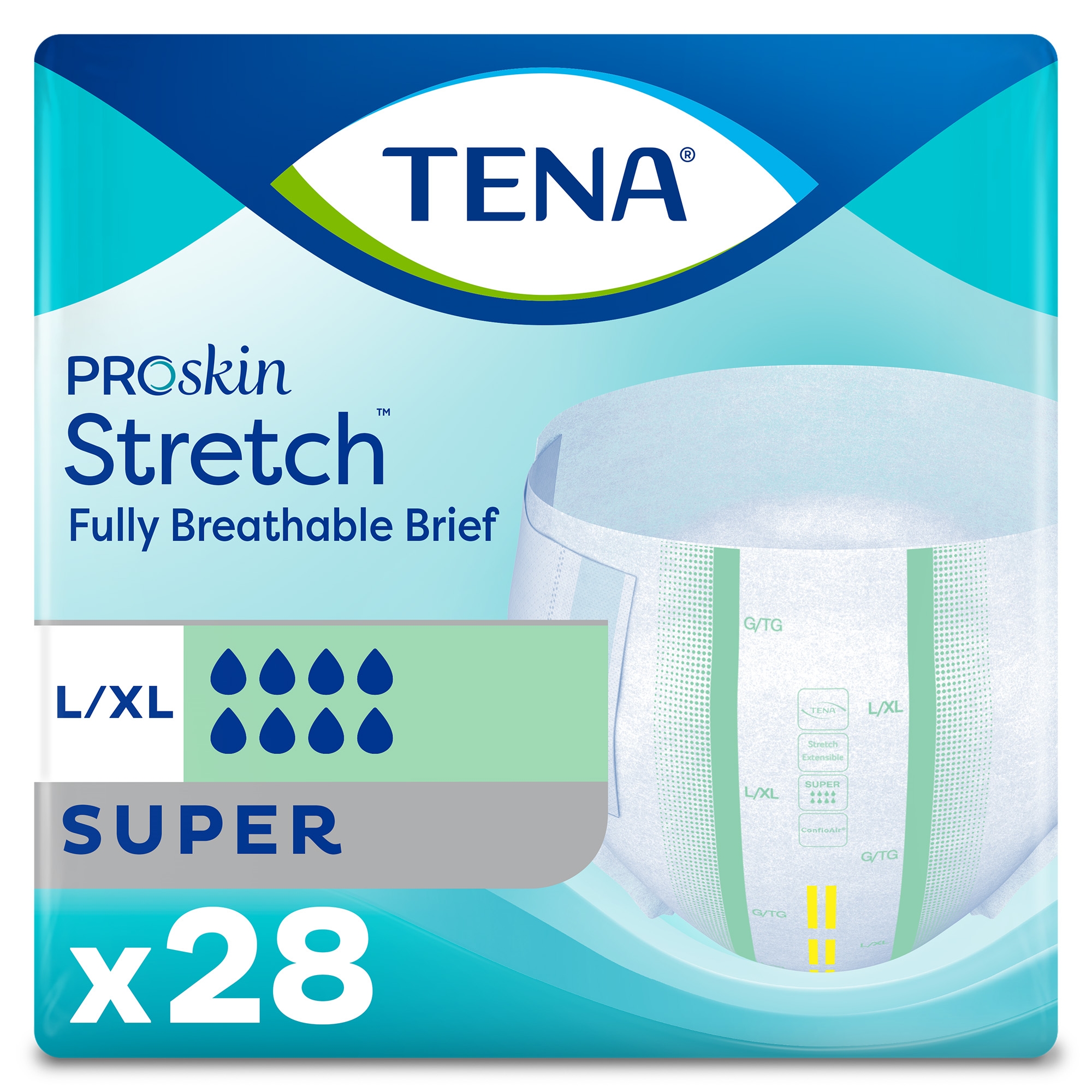 Tena ProSkin Stretch Super Incontinence Brief, Large / Extra Large MK 670605