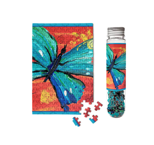 MicroPuzzles Yellow Butterfly 150-Piece Jigsaw Puzzle