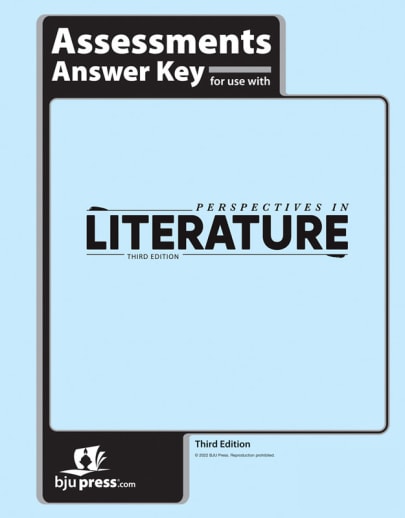 BJU Press Perspectives in Literature (Reading 6) Assessments Answer Key 3rd Edition