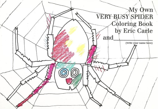 My Own Very Busy Spider Coloring Book