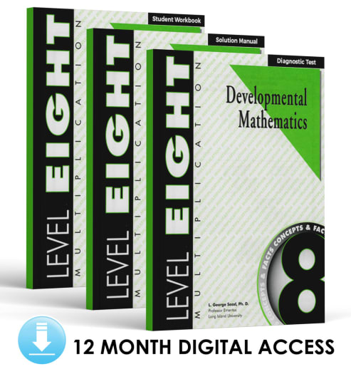 Developmental Math: Level 8 E-Book Set | Multiplication: Concepts and Facts (12 Month Access)