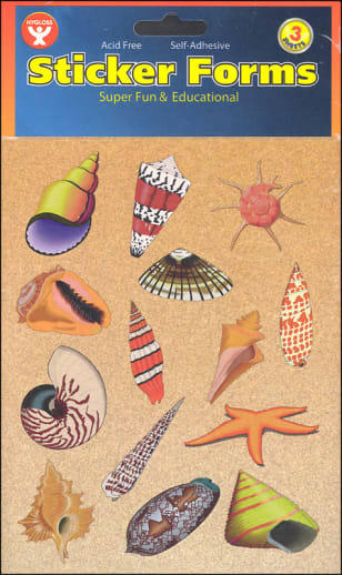 Sea Shell Stickers (3 Sheets)
