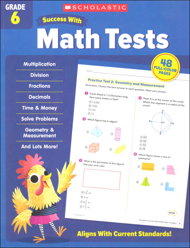 Scholastic Success with Math Tests Grade 6