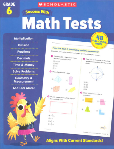 Scholastic Success with Math Tests Grade 6
