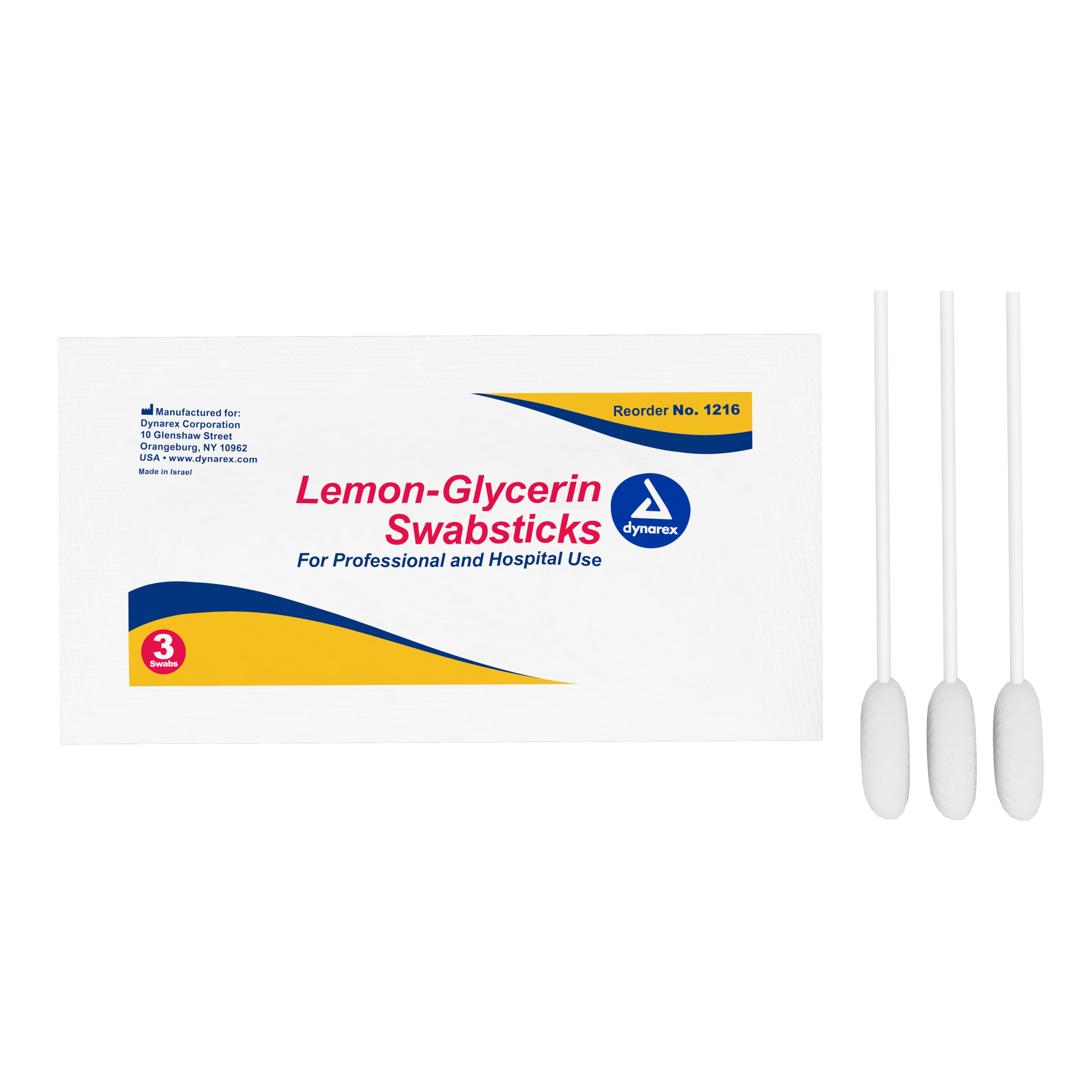 dynarex Lemon-Glycerin Oral Swabsticks MK 530231