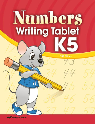 Abeka Numbers Writing Tablet K5  (Unbound)