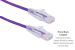 Cat6A Slim Snagless Ethernet Patch Cable, 35 ft, Purple