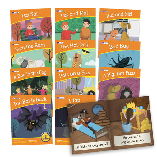 Decodable Readers: Letters & Sounds Phase 2 Set 2 Fiction