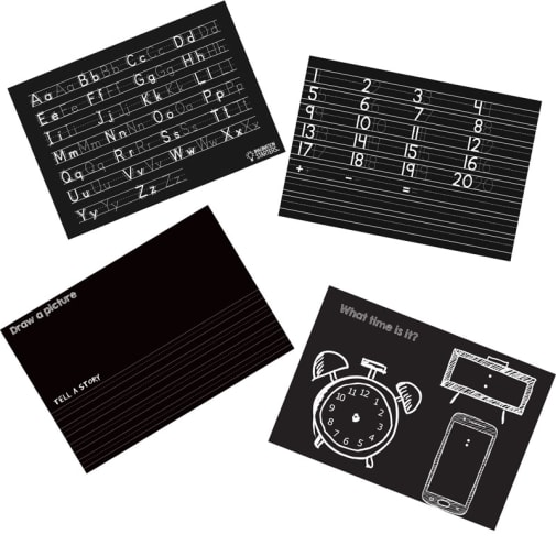 Chalkboard Start Smart Placemats 12" x 17"- Set of 4
