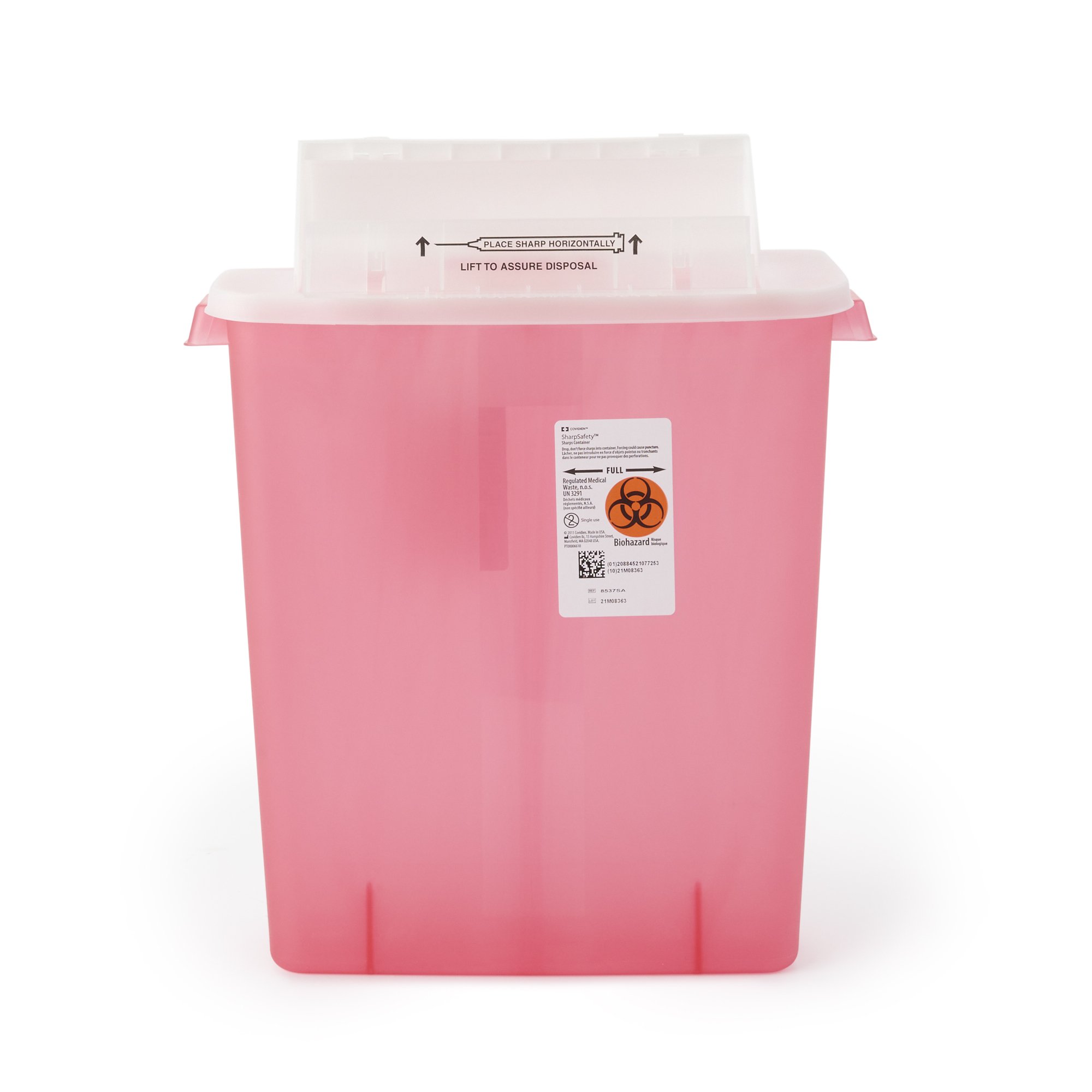 SharpStar In-Room Multi-purpose Sharps Container, 3 Gallon, 16 x 13 x 6 Inch MK 276646