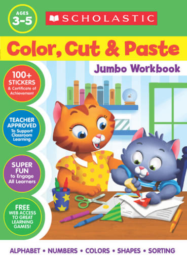 Color, Cut, & Paste Jumbo Workbook