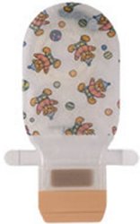 Assura ColoKids Teddy Bear Design Colostomy Pouch, Purple Match MK 551174