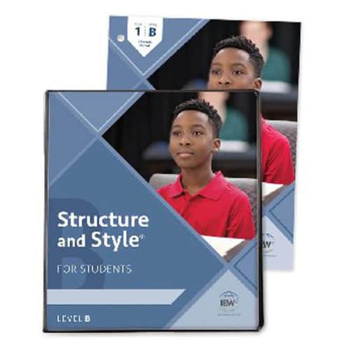IEW Structure and Style for Students: Year 1 Level B Binder & Student Packet