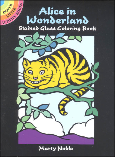 Alice in Wonderland Stained Glass Coloring Book