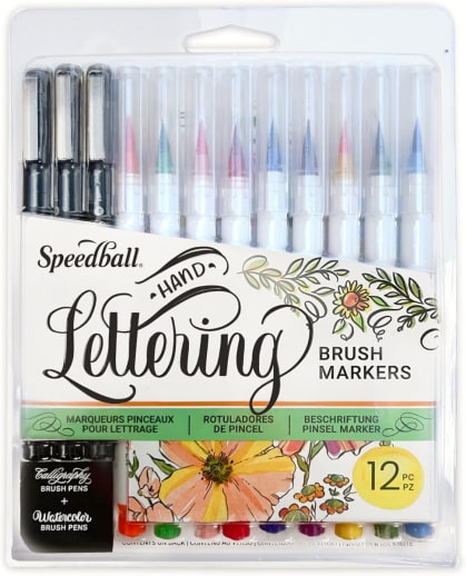 Hand-Lettering Brush Marker Set