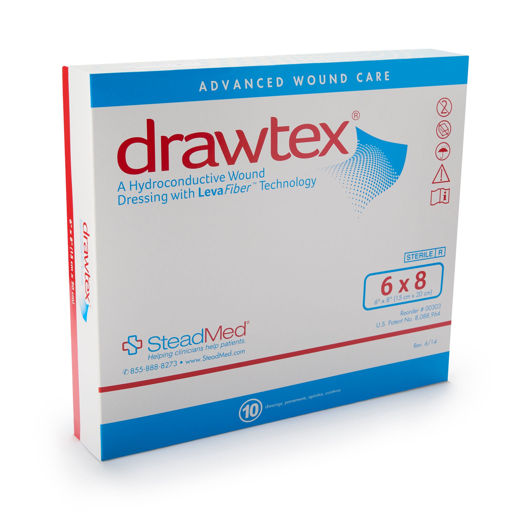 Drawtex nonadherent Dressing, 6 x 8 Inch MK 761647