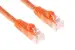 Cat6A Ethernet Patch Cable, Half-moon Boot, UTP, 2 ft, Orange