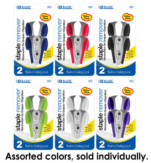 Staple Removers with Safety Lock (2/Pack)