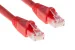 Cat6A Ethernet Patch Cable, Half-moon Boot, UTP, 5 ft, Red