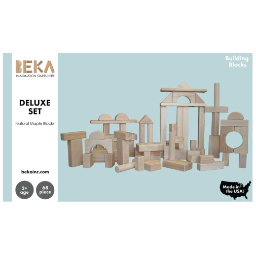 Deluxe Block Set, Traditional (68 pieces)