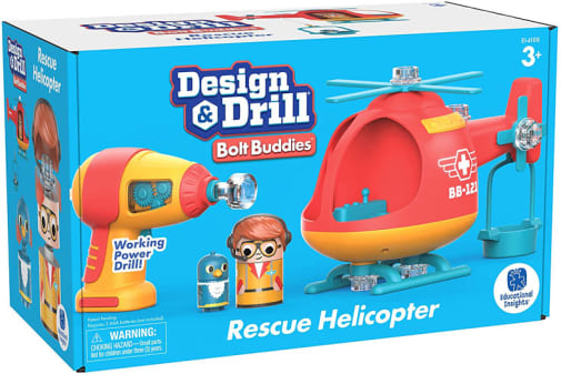 Design & Drill Bolt Buddies Helicopter