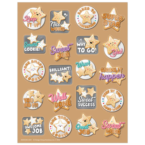 Star Cookies (Sugar Cookie) Scented Stickers