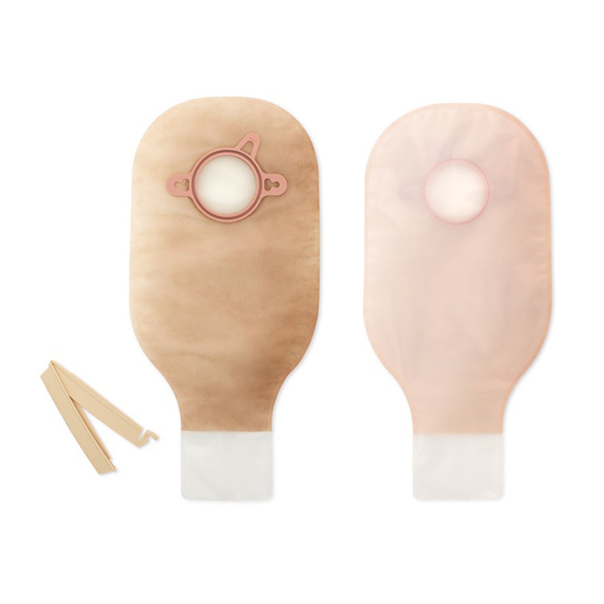 New Image 2-Piece Ultra-Clear Ostomy Pouch, Pre-cut to Fit 57 mm Stomas, Red MK 532931