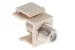 Keystone Snap In F Type F/F Module, Ivory