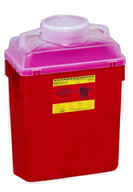 BD Multi-purpose Sharps Container, 6 Gallon, 17.5 x 12.8 x 8.8 Inch MK 199498
