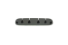 Silicone Desktop Cable Organizer w/ Adhesive backing, 6 Slot, Gray