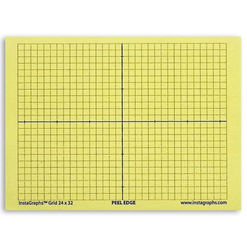 InstaGraphs Grid 24 x 32 Grid with Marked Axis (3" x 4" Pad)