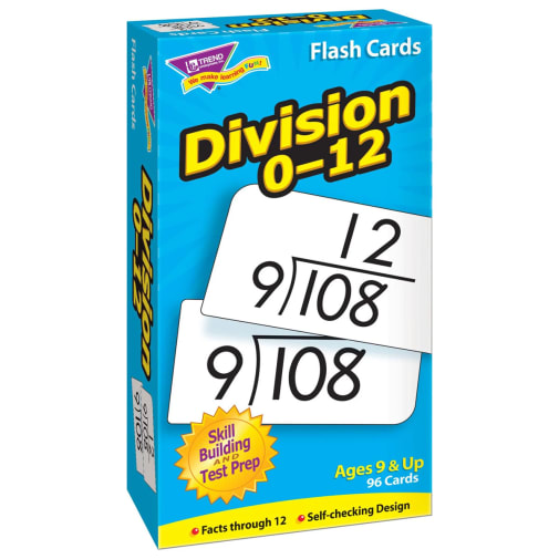 Division 0-12 Skill Drill Flash Cards