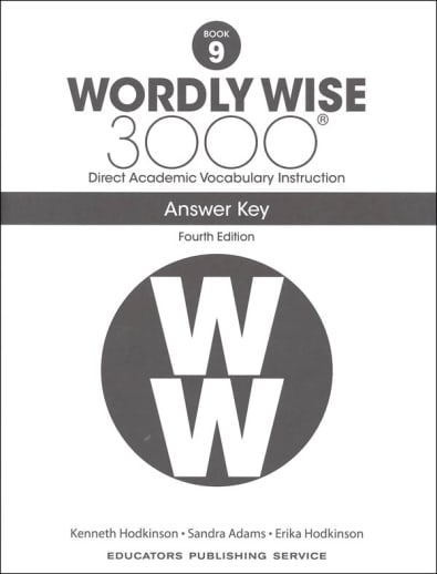 Wordly Wise 3000 Book 9 Answer Key, 4th Edition