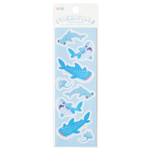 Stickiville Skinny - Sharks & Rays (Matte Paper) 2 sheets