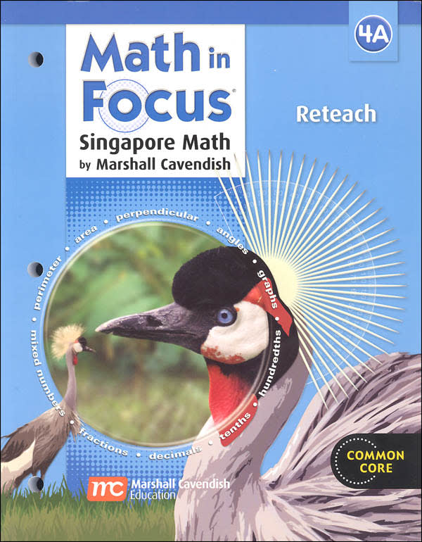 Math in Focus: Singapore Math Reteach 4A