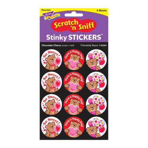 Scratch 'n Sniff Stinky Stickers: Friendship Bears (Chocolate Cherry Scent)
