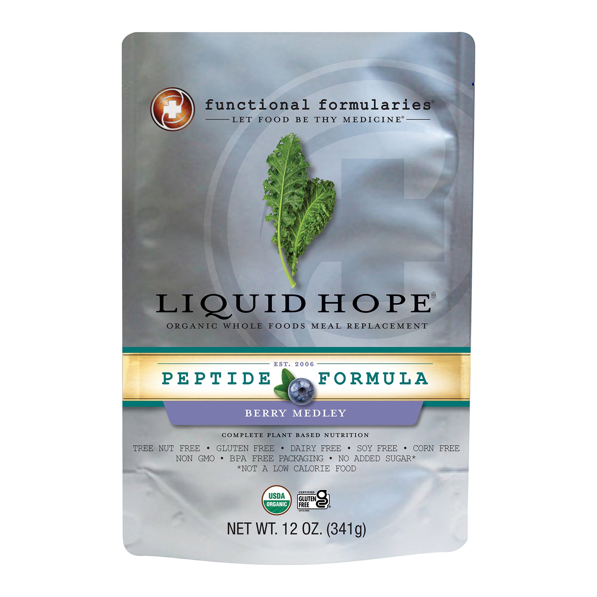 Oral Supplement Liquid Hope Peptide Formula Berry Medley Flavor Liquid 12 oz. Pouch MK 1227502