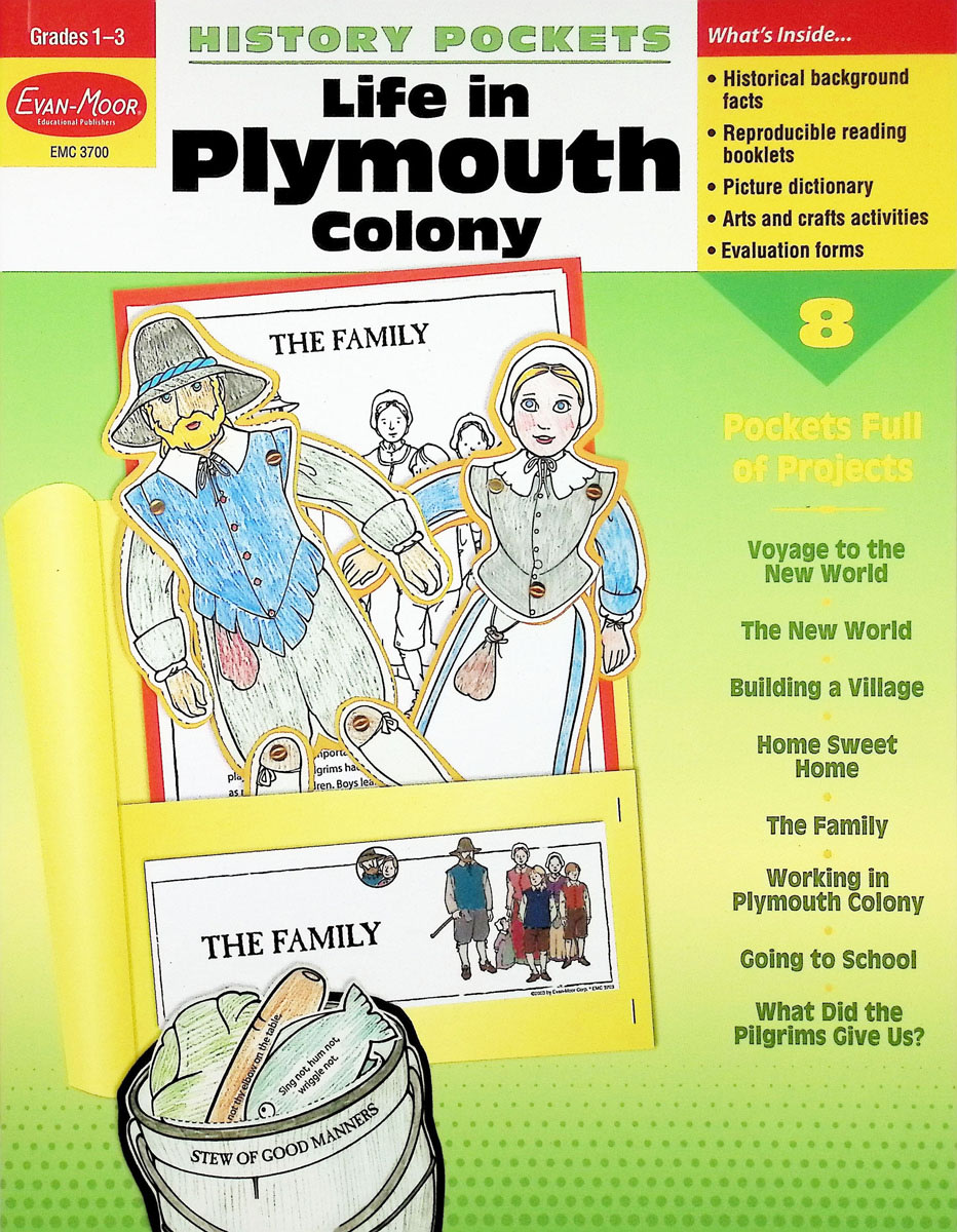 History Pockets: Life in Plymouth Colony, Grades 1-3