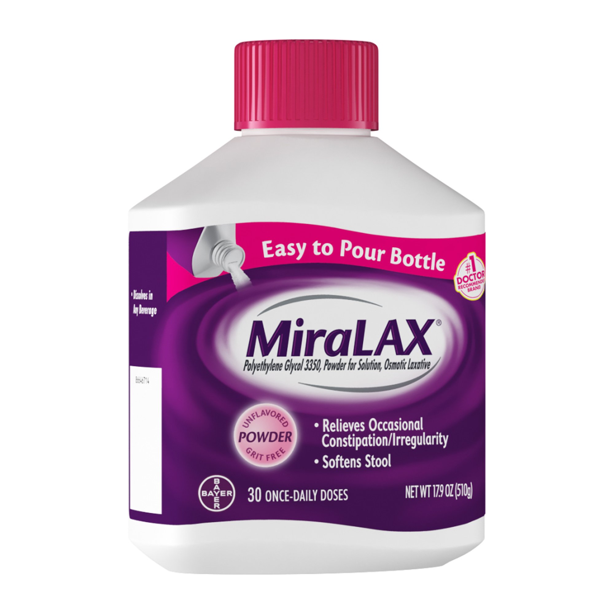 MiraLAX Polyethylene Glycol 3350 Laxative MK 631708
