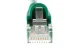 Cat5e Shielded Ethernet Patch Cable, Half-moon Boot, 15 ft, Green