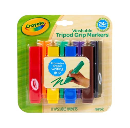 My First Crayola Washable Tripod Grip Markers - 8 count