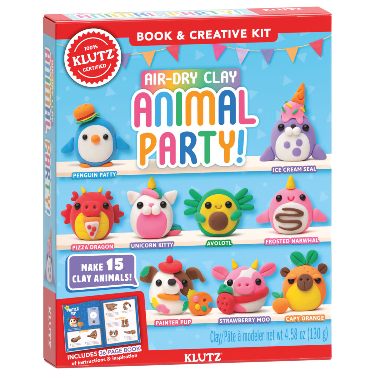 Klutz Air Dry Clay - Animal Party!