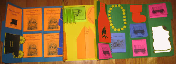 Little House on the Prairie Lapbook Assembled